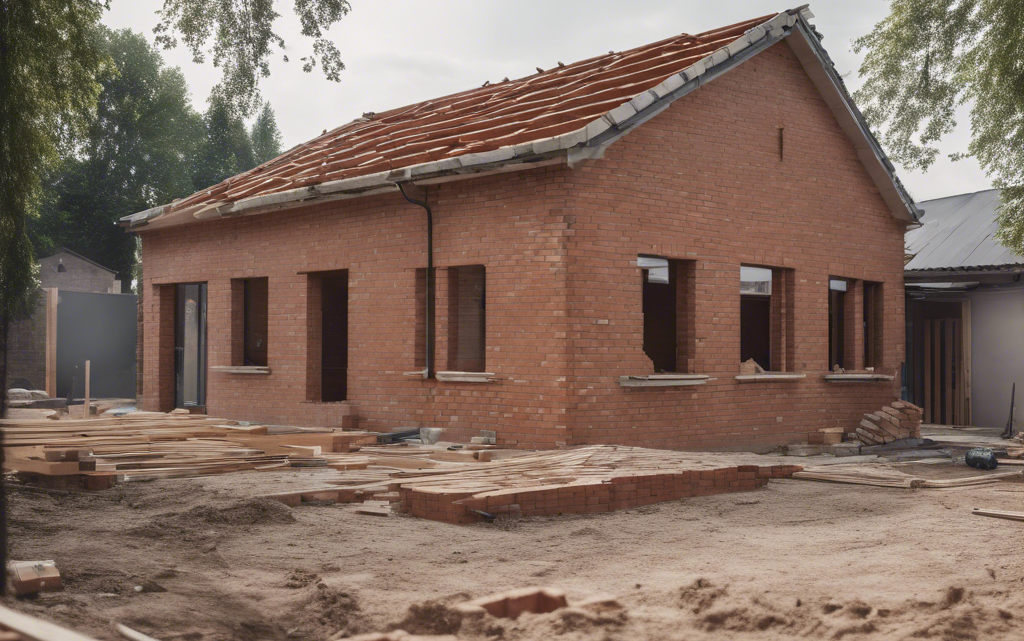 Dom w trakcie budowy